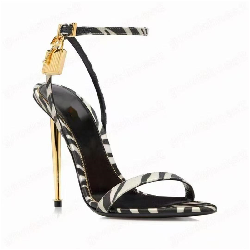รองเท้าส้นเข็มสีทองแบบมีสายรัด - Casual Sandal Leather บทวิจารณ์และราคา