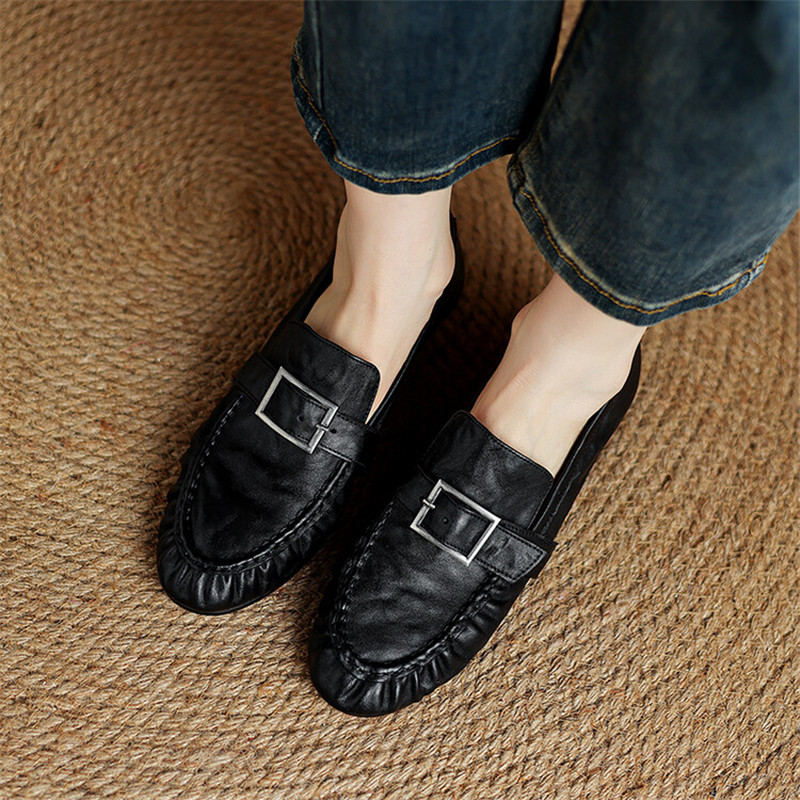 รองเท้าส้นเตี้ยสำหรับผู้หญิง,  - Casual Sandal Leather บทวิจารณ์และราคา