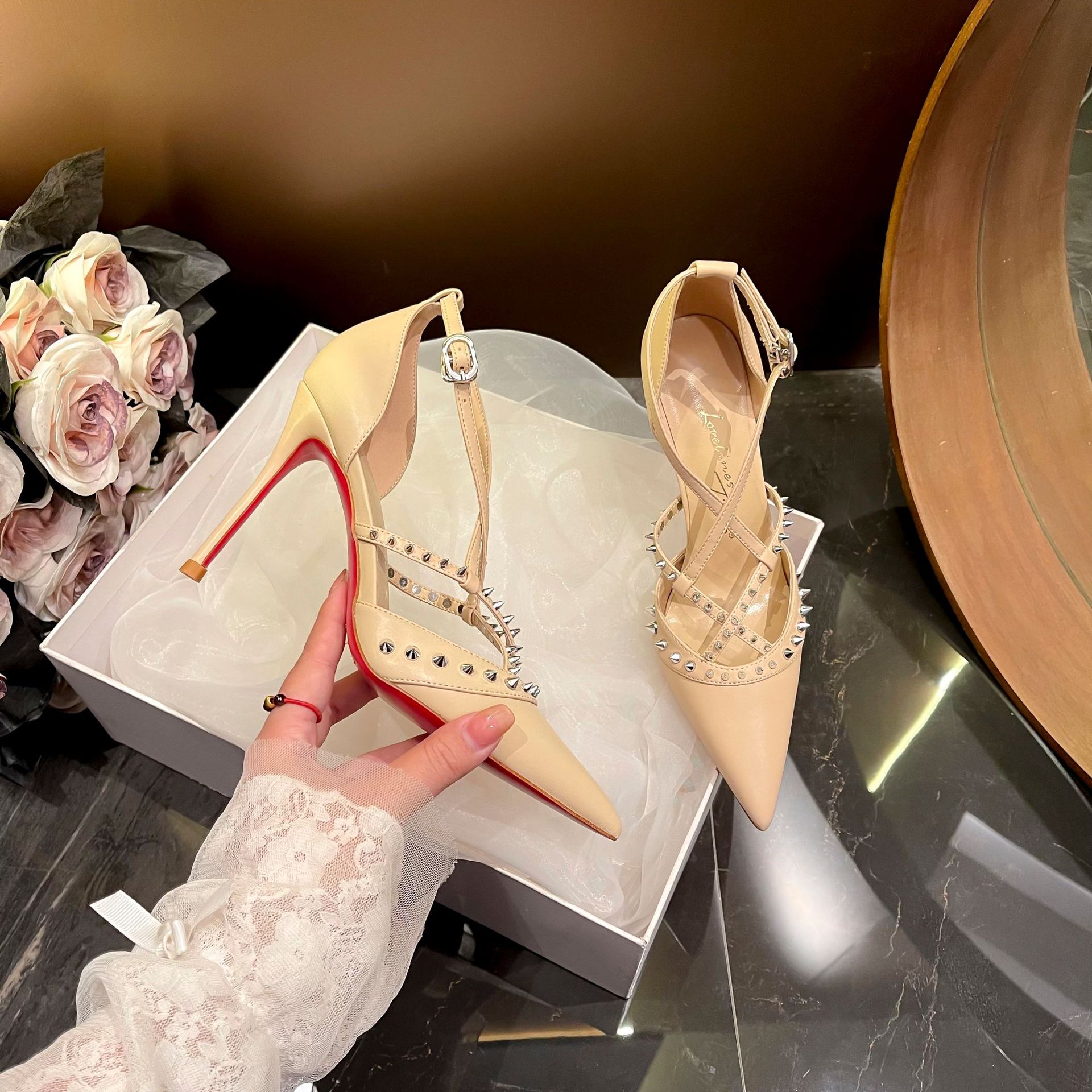 Retro รองเท้าผู้หญิงรองเท้าแตะ - Casual Sandal Leather บทวิจารณ์และราคา