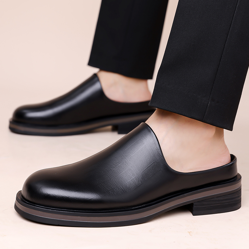รองเท้าสลิปออนแบบเปิดส้นสำหรับ - Flip Flop Leather Men บทวิจารณ์และราคา