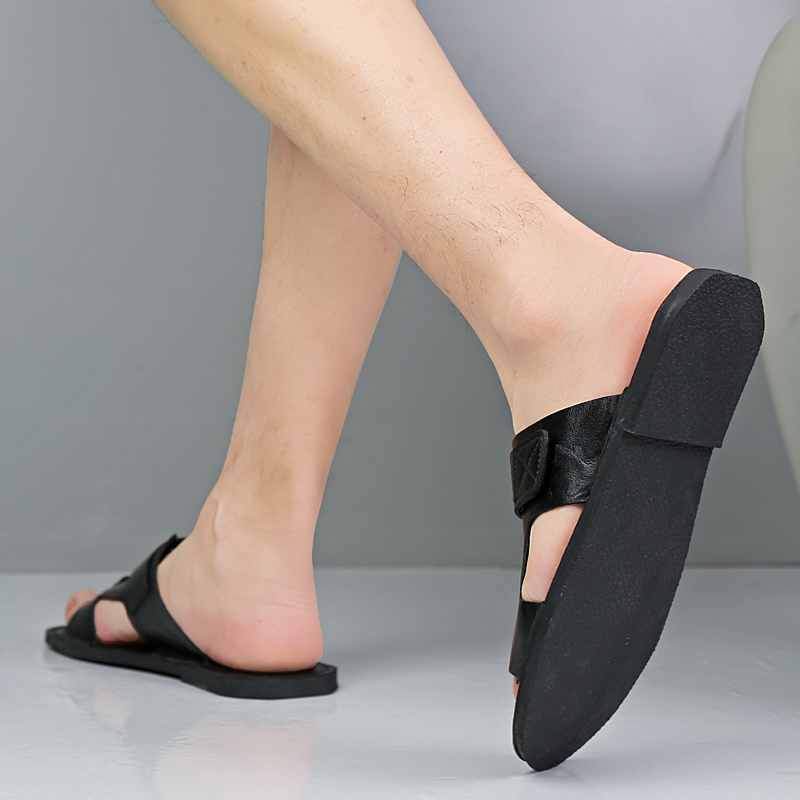 รองเท้าแตะหนังพรีเมียมขนาดใหญ่ - Flip Flop Leather Men บทวิจารณ์และราคา