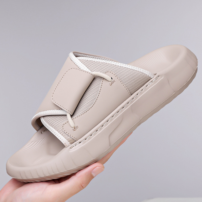 รองเท้าแตะผู้ชายแบบสวม รุ่นใหม - Flip Flop Leather Men บทวิจารณ์และราคา