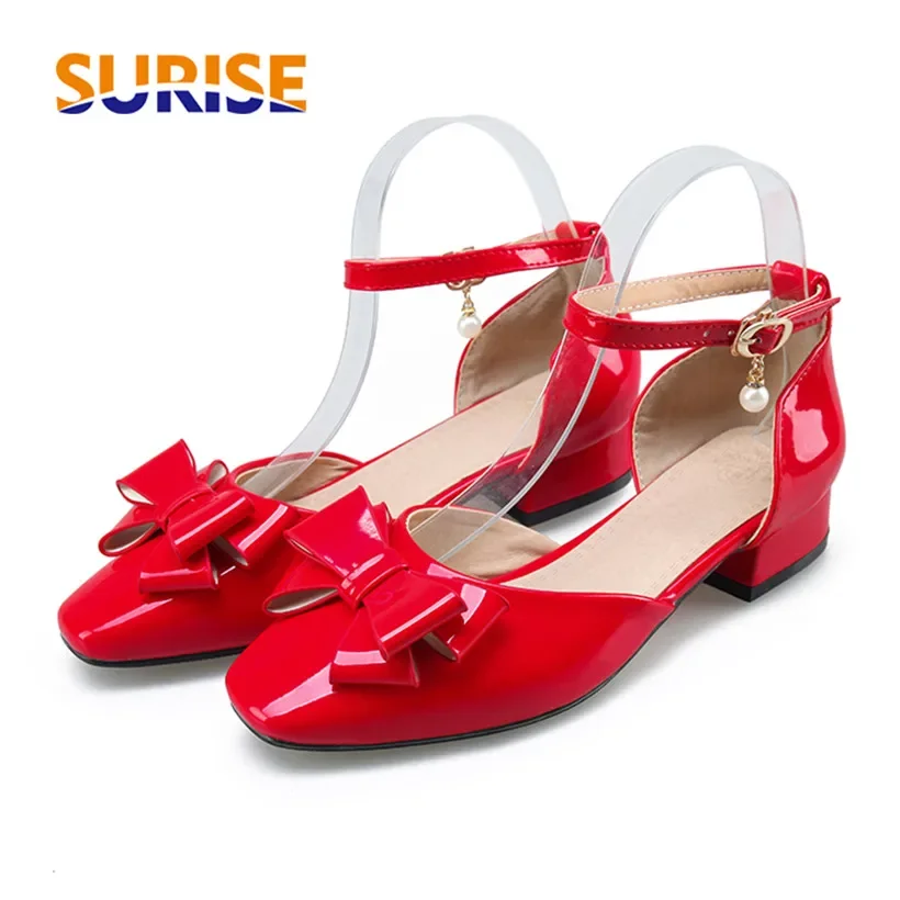 รองเท้าส้นเตี้ยแบบผูกโบว์ ไซส์ - Casual Sandal Leather บทวิจารณ์และราคา